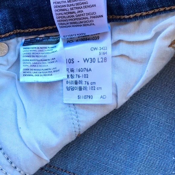 Levi’s Classic Straight Denim Jeans Size Waist 30 x Length 28 - Picture 14 of 14